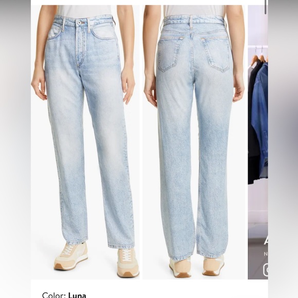 rag & bone Denim - NWT Alex Liquid High Waist Straight Leg Tromp L'oeil Pants SIZE 24
